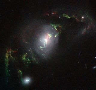 Green Filament in Galaxy UGC 7342