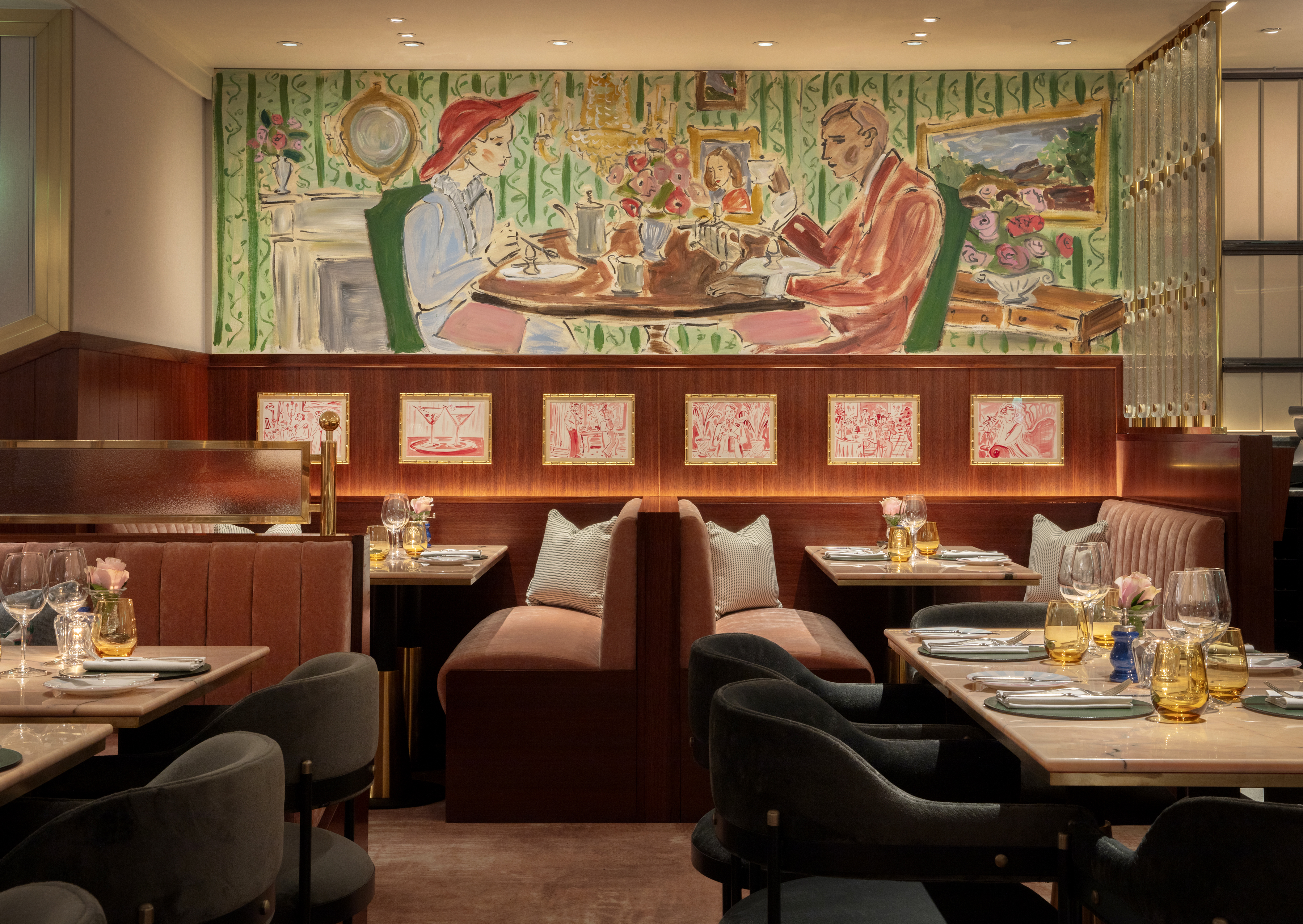 The dining room at Rosi at the Beaumont