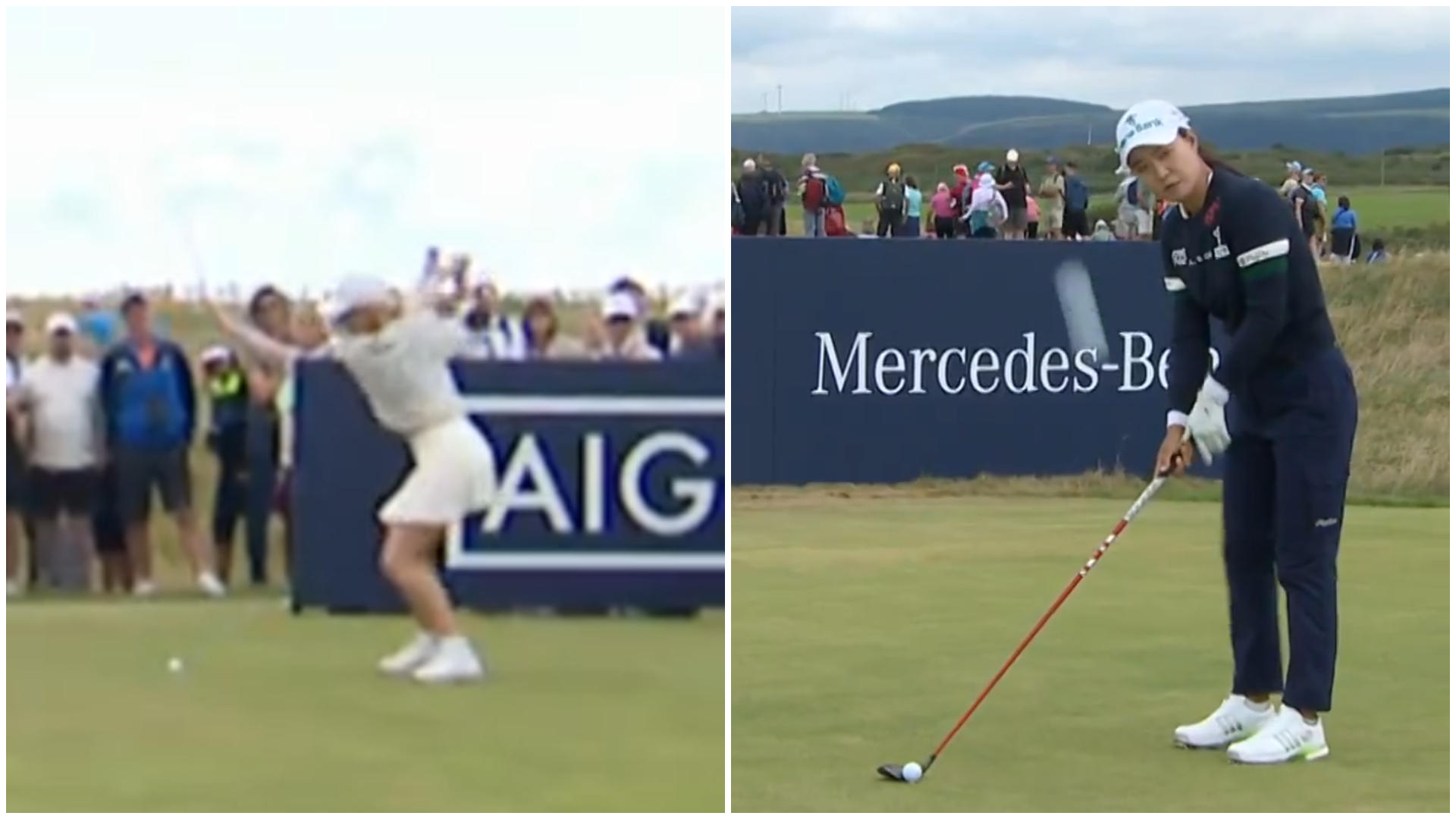 Charley Hull and Minjee Lee 