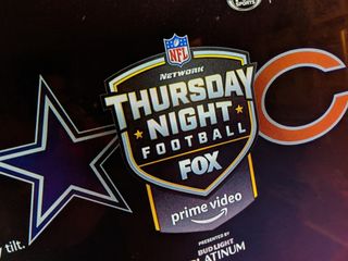 Cowboys and Bears logos NFL Thursday Night Football on TV