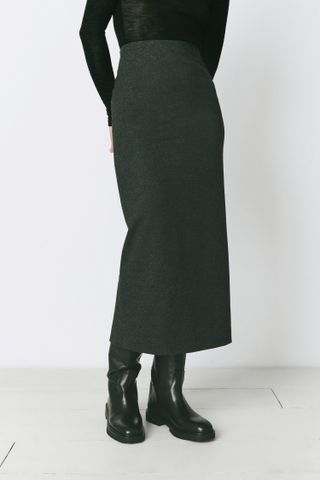 rue sophie, Léna Zip Slit Midi Skirt