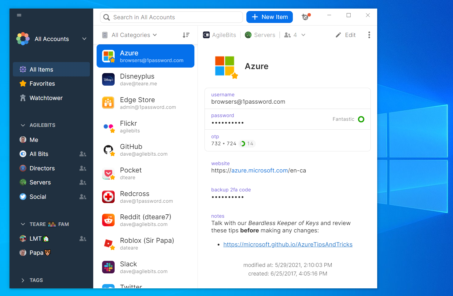 Windows 11 meningkatkan keamanan lebih jauh lagi dengan menambahkan dukungan kunci sandi 1Password asli