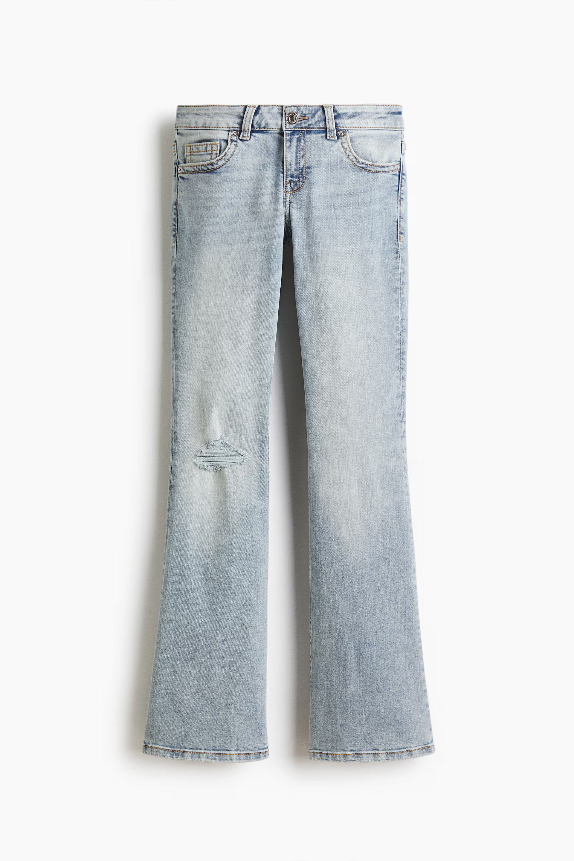 A pair of low-rise H&M jeans