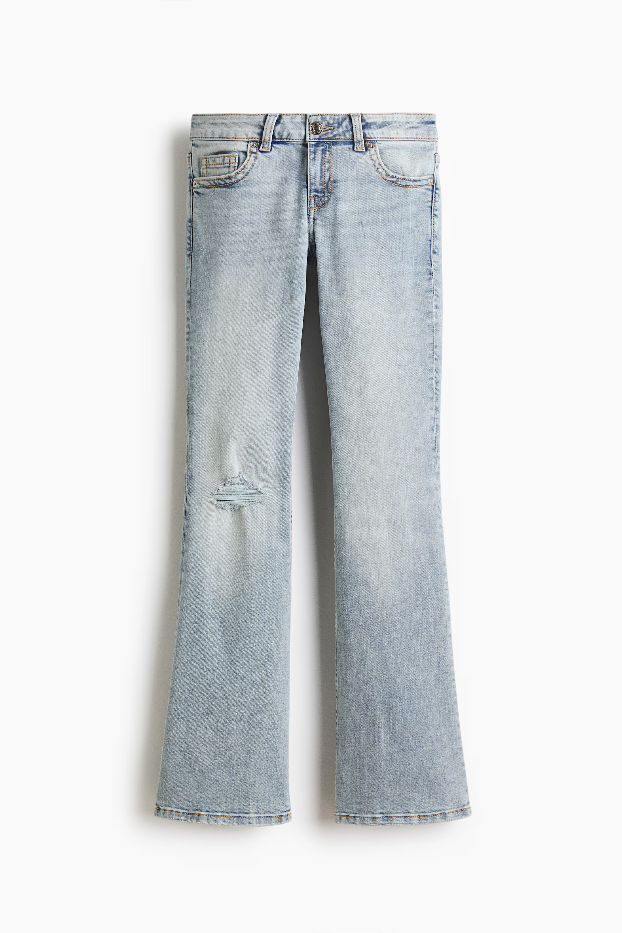 A pair of low-rise H&amp;amp;M jeans