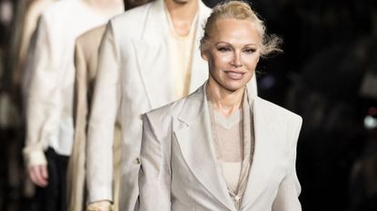 Pamela Anderson walks the runway for BOSS in Miami