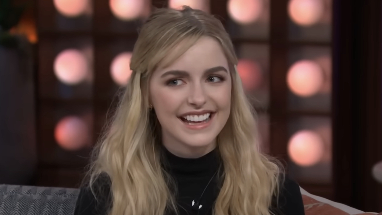 McKenna Grace smiling during interview on The Kelly Clarkson Show