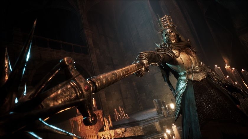 an evil looking guy in a top hat with a viscious mace