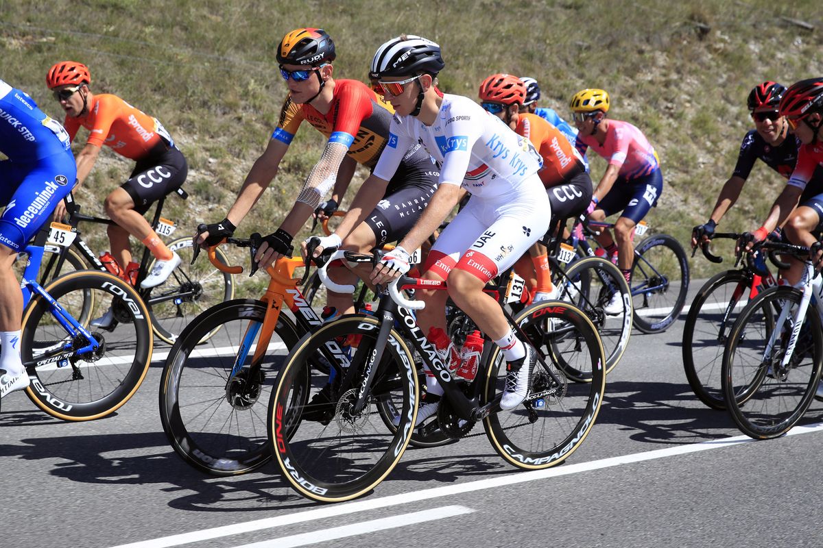 Tour de France 2020 107th Edition 5th stage Gap Privas 183 km 02092020 Tadej Pogacar SLO UAE Team Emirates Matej Mohoric SLO Bahrain McLaren photo Luca BettiniBettiniPhoto2020