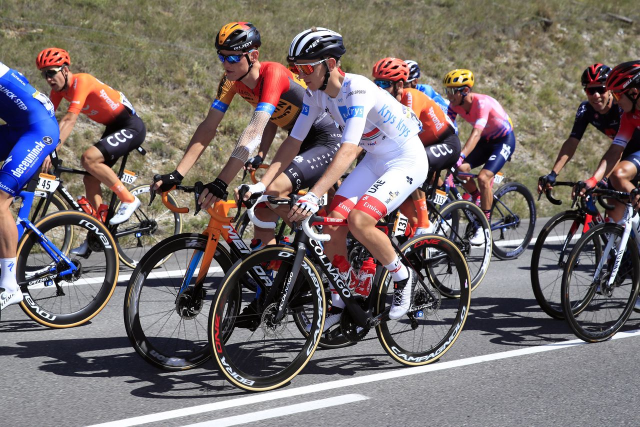 Tour de France 2020 107th Edition 5th stage Gap Privas 183 km 02092020 Tadej Pogacar SLO UAE Team Emirates Matej Mohoric SLO Bahrain McLaren photo Luca BettiniBettiniPhoto2020