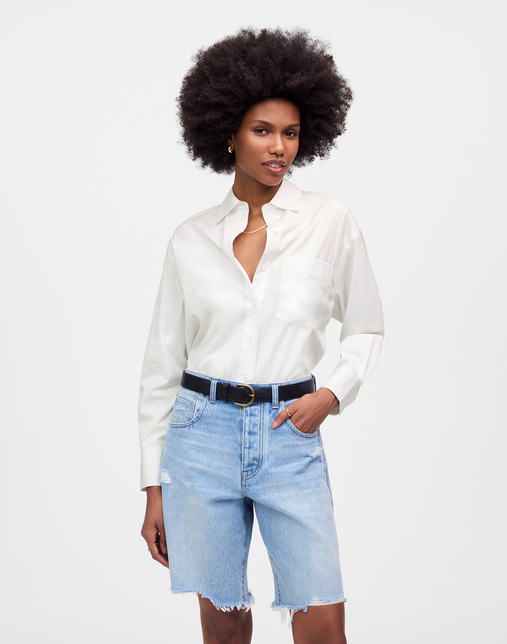 Oversized Button-Up Shirt