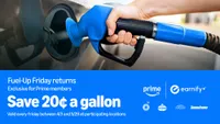 Gas discounts: up to $0.20 off per gallon @ Amazon