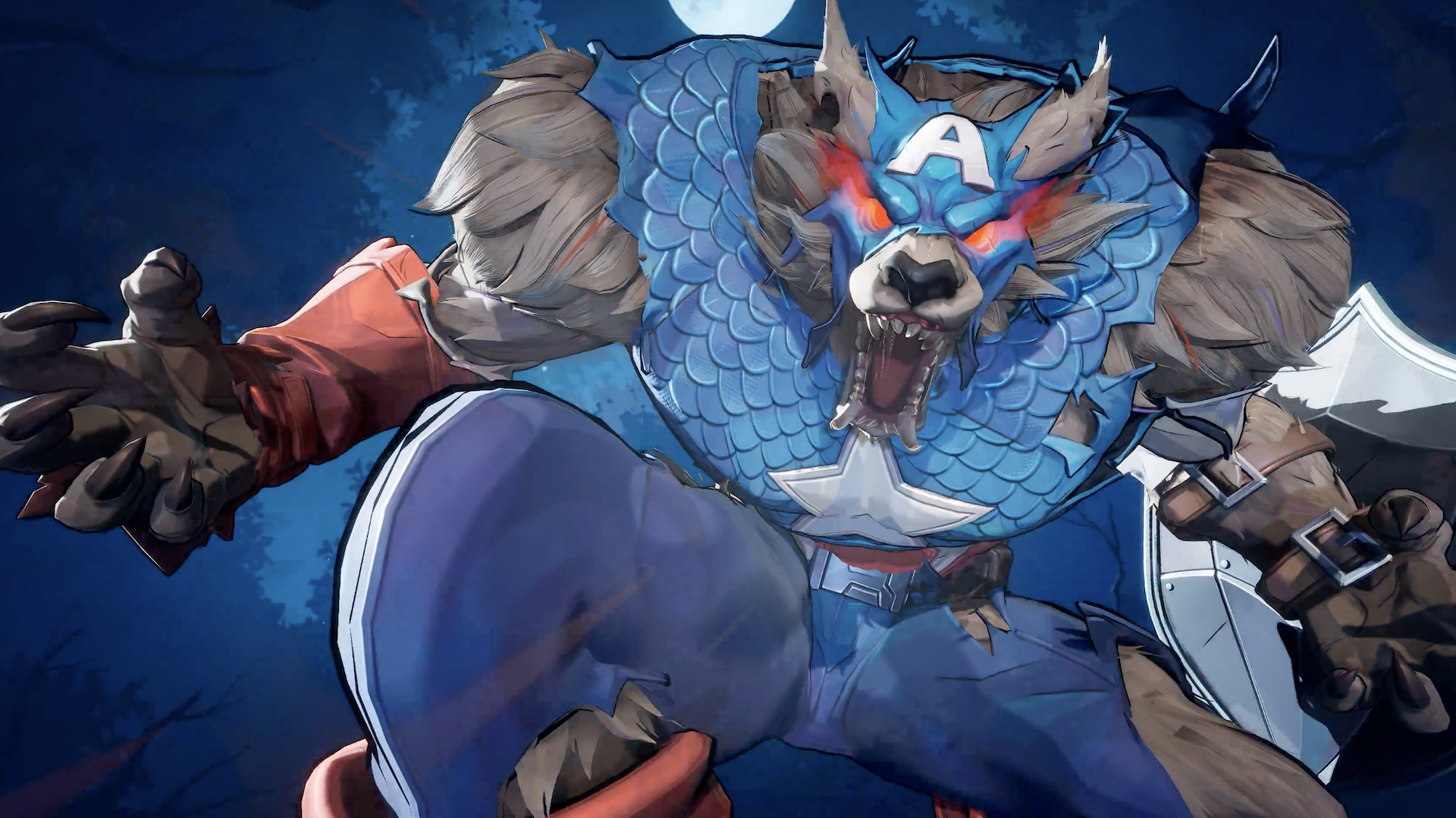 Капитан Америка в образе оборотня