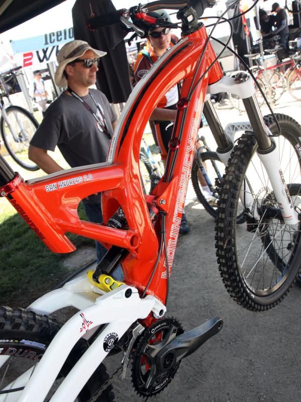 We haven't ridden one yet but judging by appearances, Mountain Cycles' new San Andreas II boasts a very rigid front end.