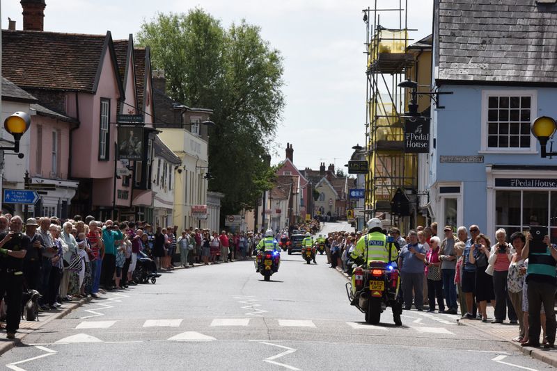 Large crowds turned out for the stage