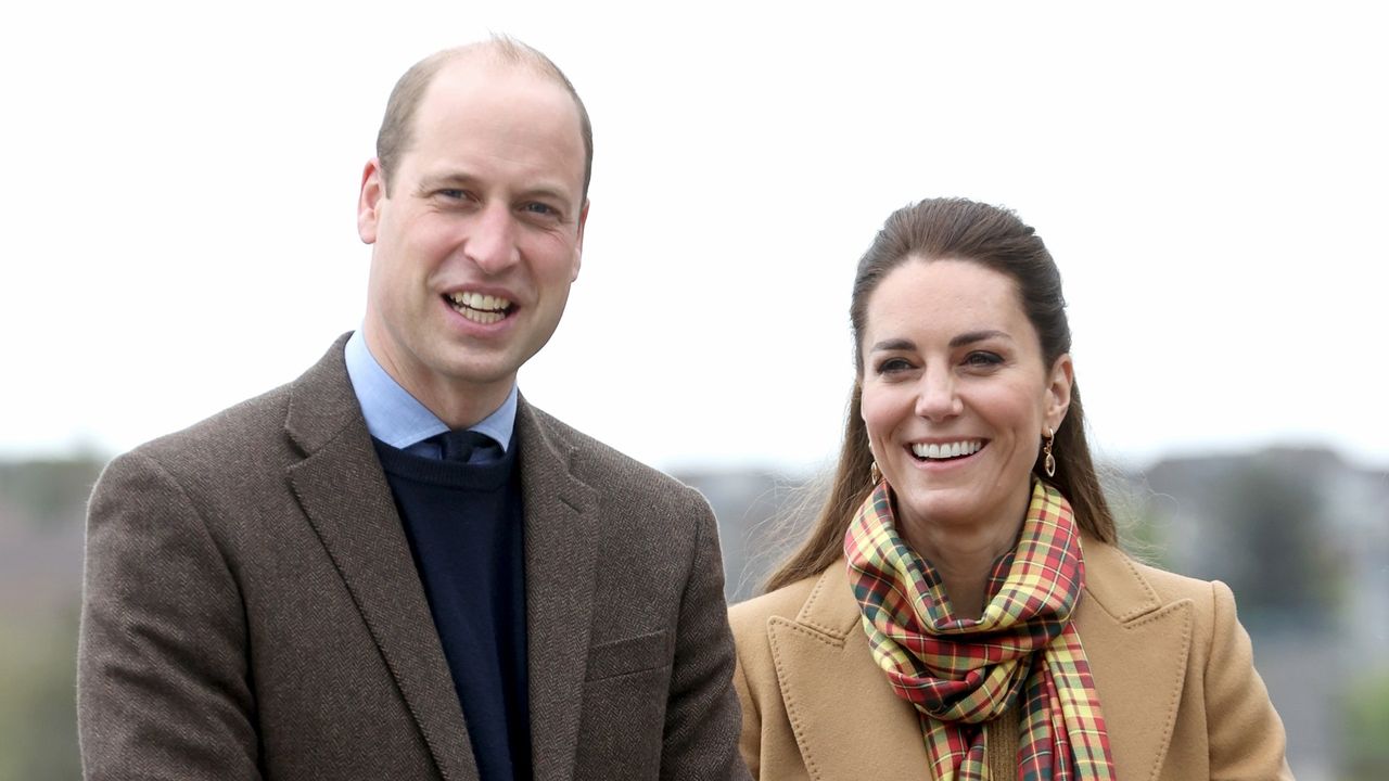 Prince William and Kate Middleton, Duchess of Cambridge arrive to officially open The Balfour