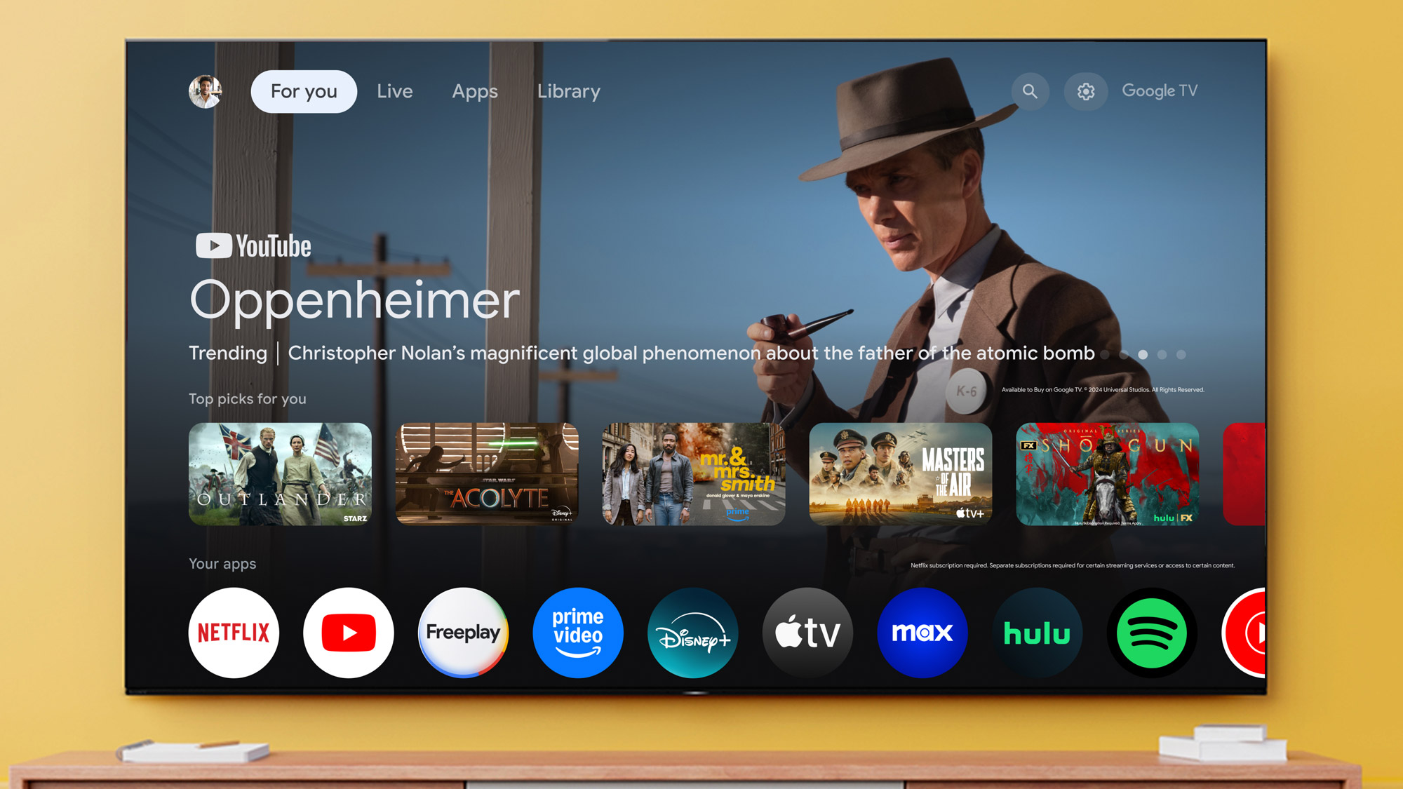 Sony Bravia 8 II mounted on a wall