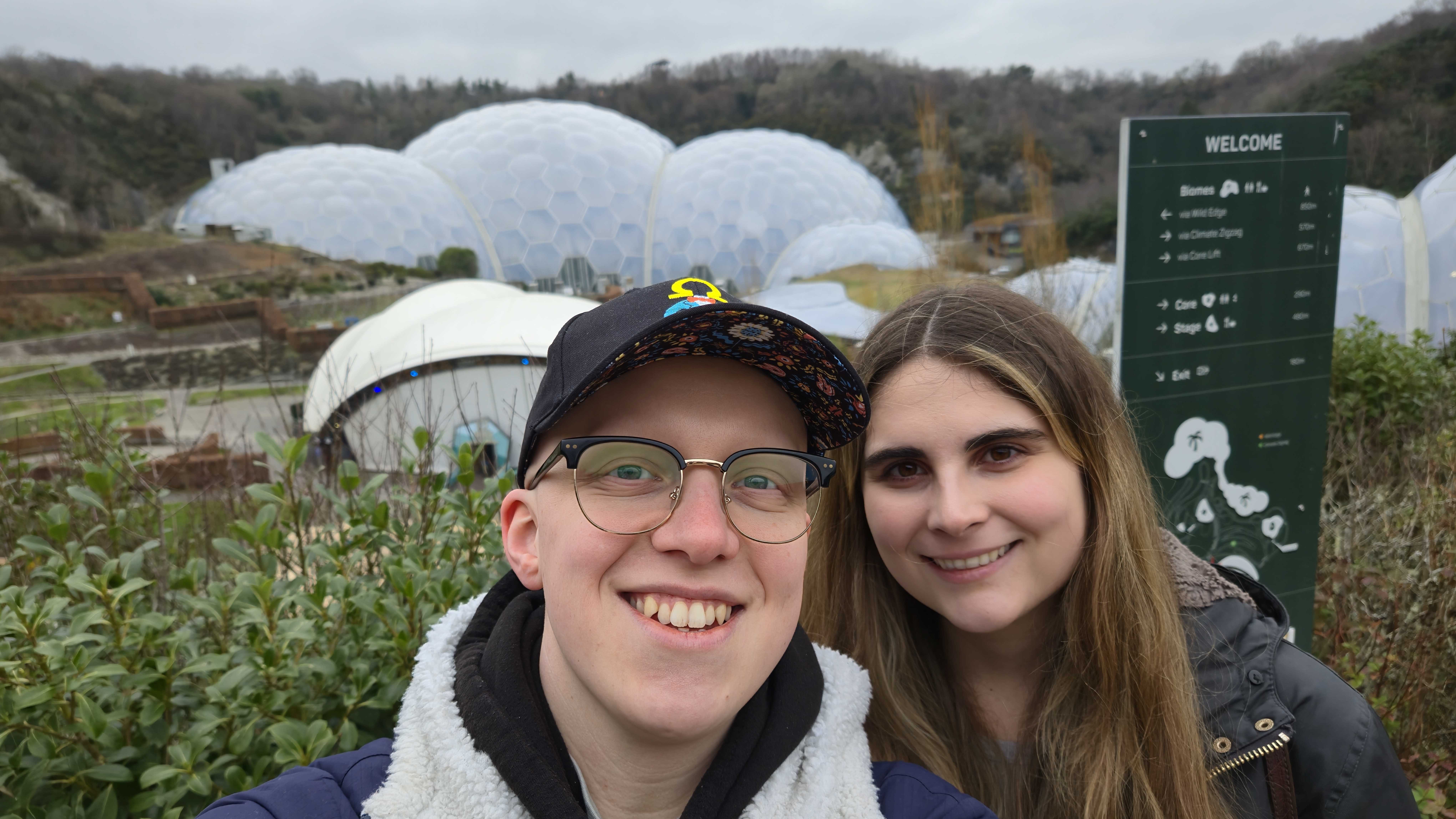 Hamish and Izzy at the Eden Project