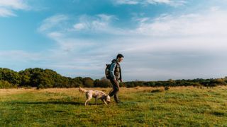 Man walking dog