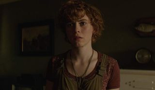 IT Chapter Two Sophia Lillis standing in her childhood home