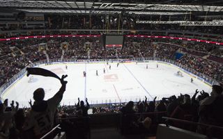 Ice hockey stadium in Malmo, Sweden.