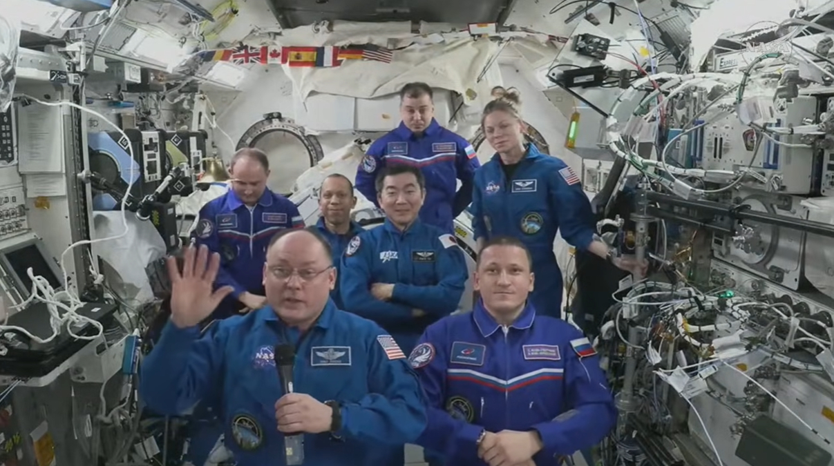 The astronauts are scheduled to leave in a matter of days.
