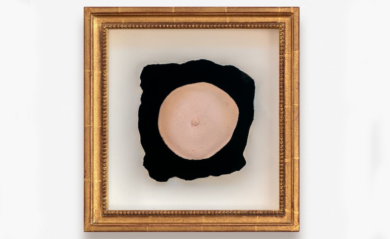 breasts in art: framed artwork from ‘Breasts’ exhibition at ACP Palazzo, Venice