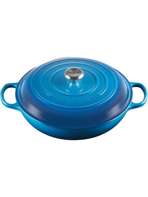 Le Creuset Enameled Cast Iron Signature Braiser, 5 Qt., Marseille