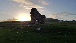 Archaeologists say remnants excavated from a small, rocky hill in Iona have been confirmed to be from the time period during which St. Columba lived.