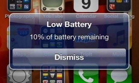 The familiar iPhone warning