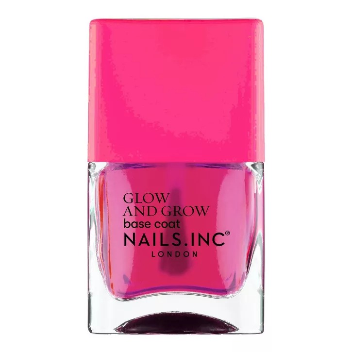 Nails Inc. Pink Glow Base Coat Nail Polish in Sienna
