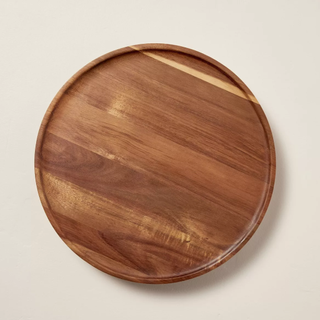 14" Wooden Pedestal Lazy Susan Brown - Hearth & Hand™