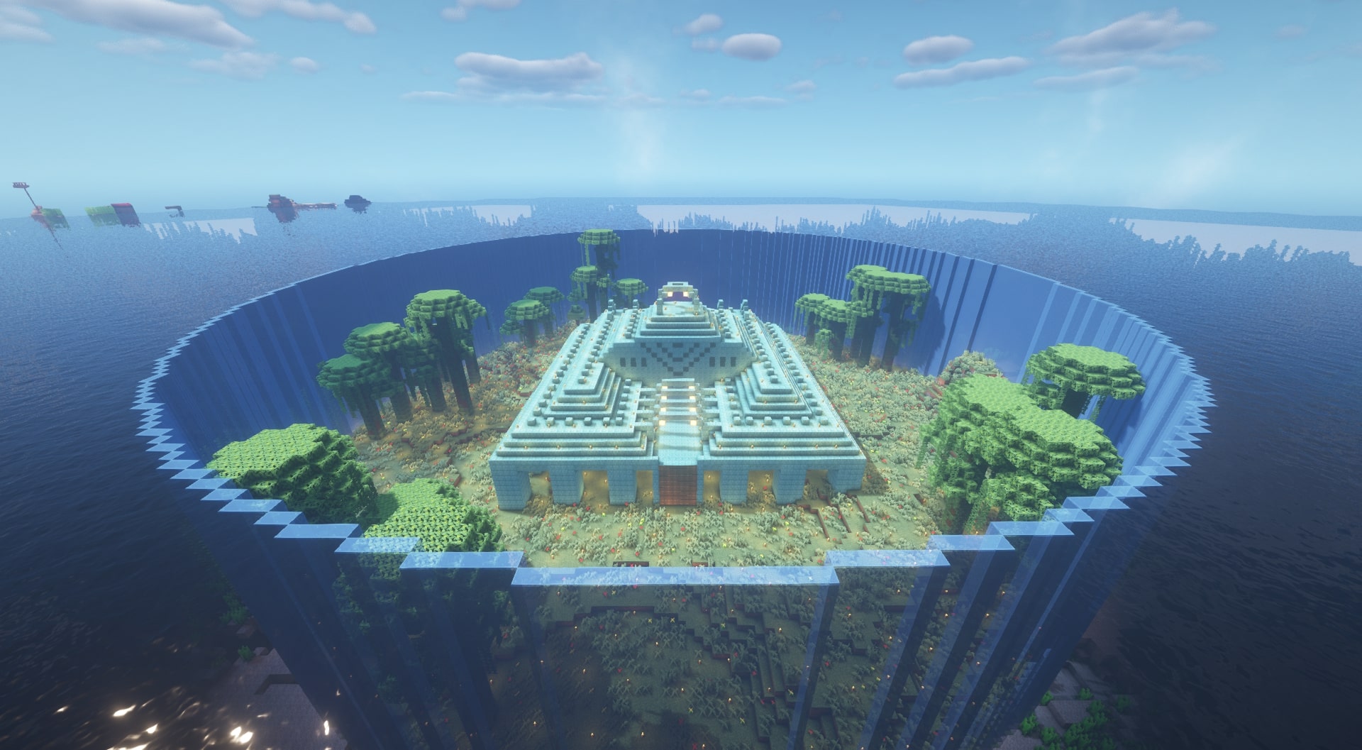 Minecraft Ocean Bases Are A Delicate Balance Of Slick Design And Looming Disaster Pc Gamer