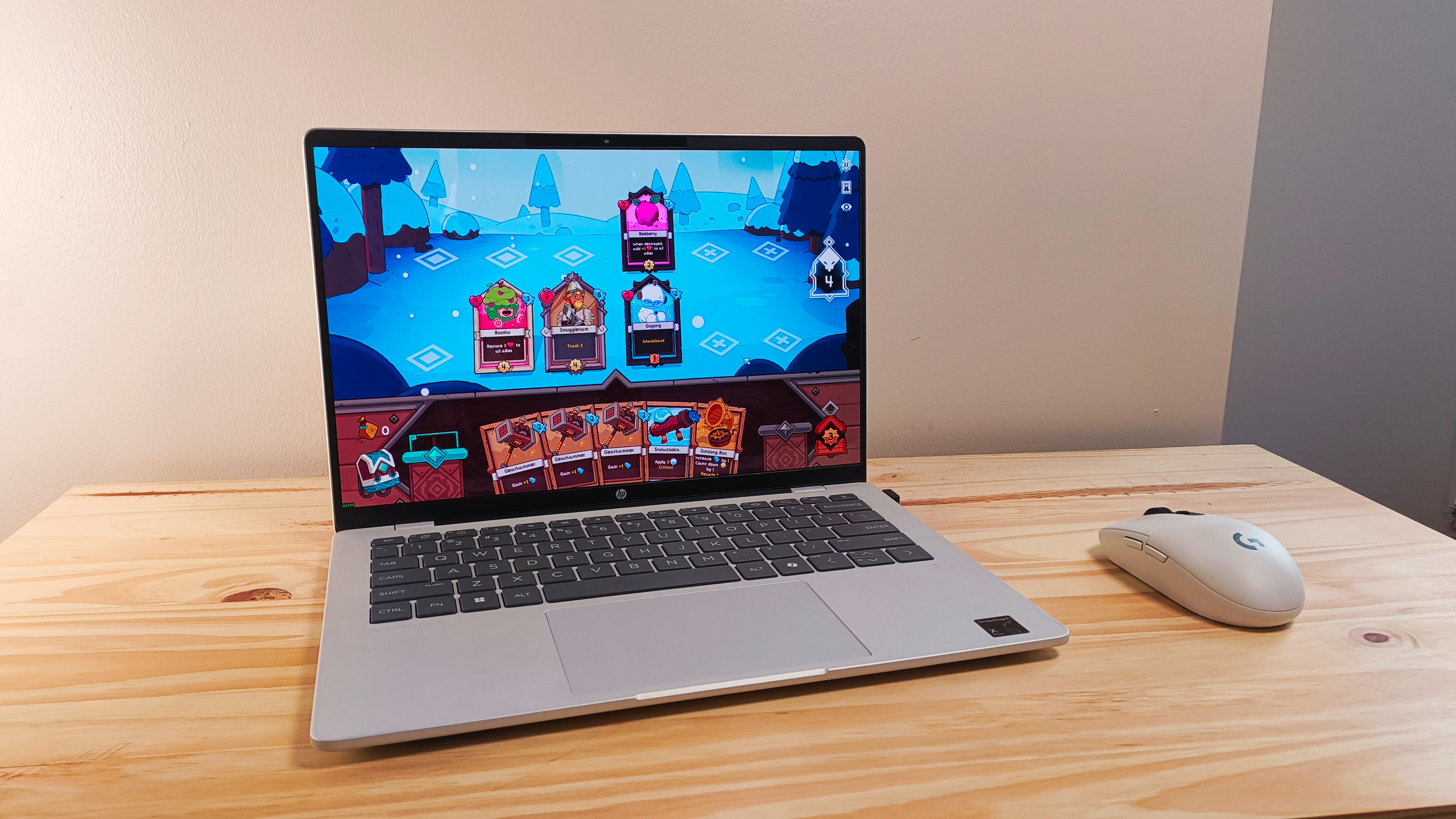 An HP OmniBook 5 14 Inch Next Gen AI PC on a desk