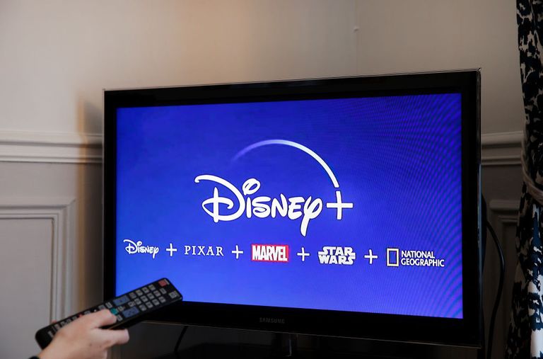 Disney Plus on TV screen