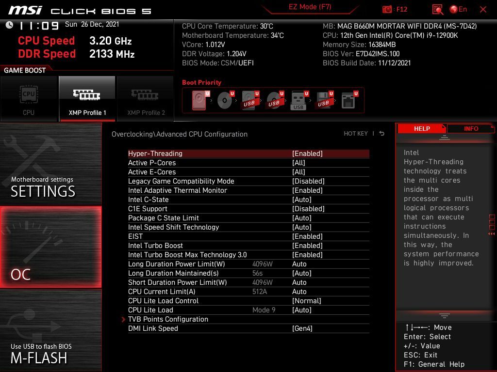 MSI MAG B660M Mortar WIFI DDR4
