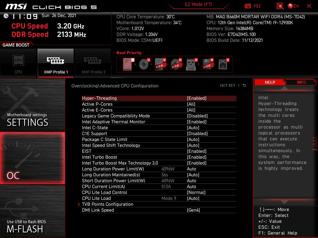 MSI MAG B660M Mortar WIFI DDR4