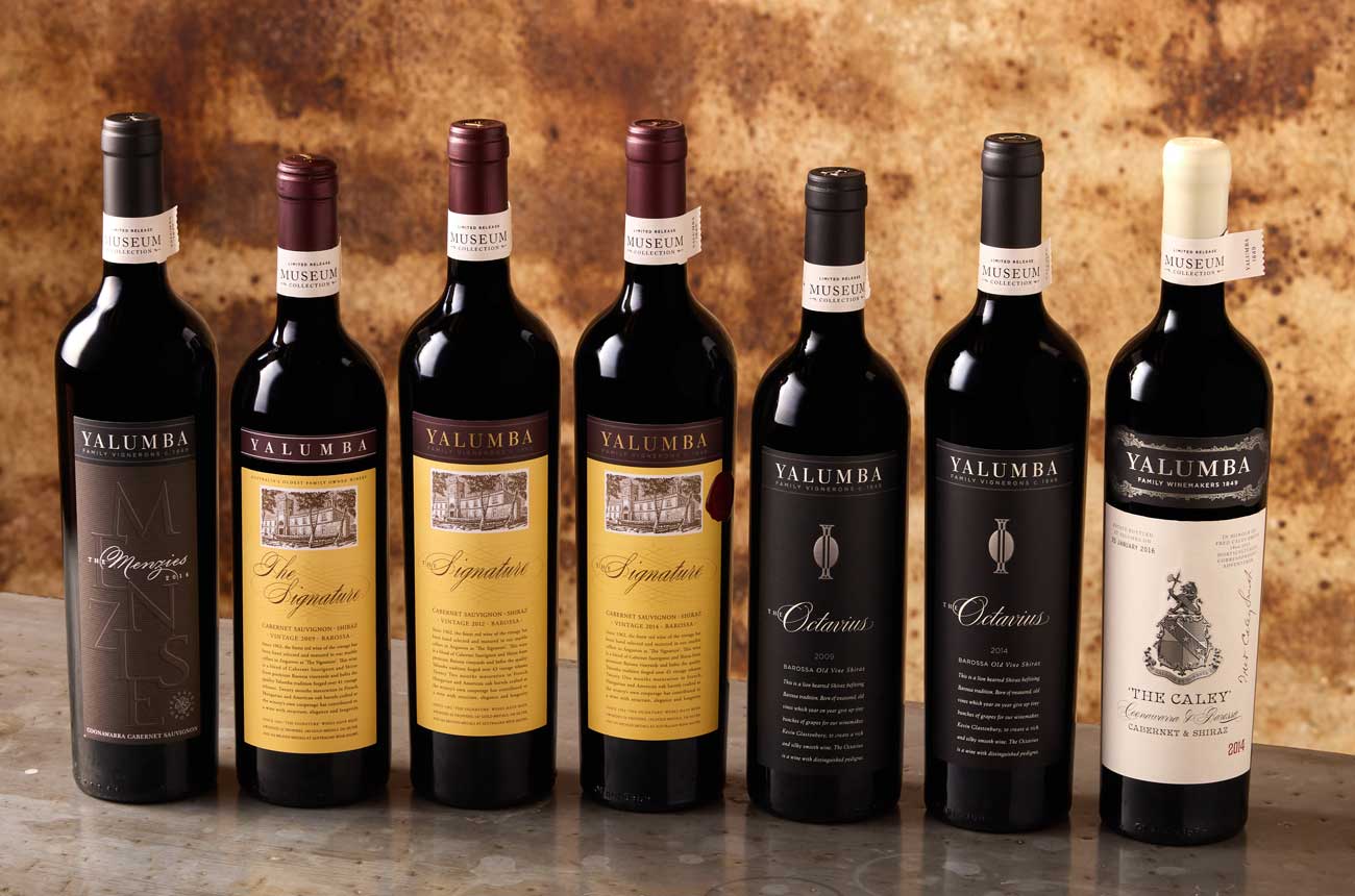 Yalumba Museum Collection bottles