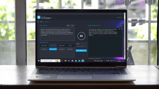 AI Assistant on a laptop