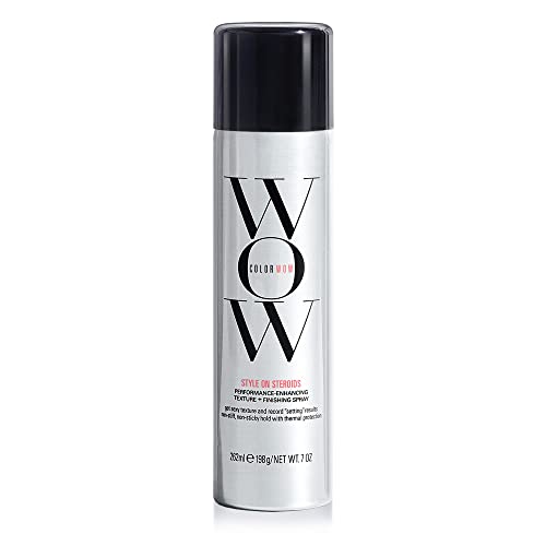 Color Wow Style on Steroids &amp;ndash; Texturizing Hair Spray for Volume | Texture Spray for Instant Lift, Body, Fullness, Long-Lasting Flexible Volume. Non-Sticky Texturizer, for All Hair Types