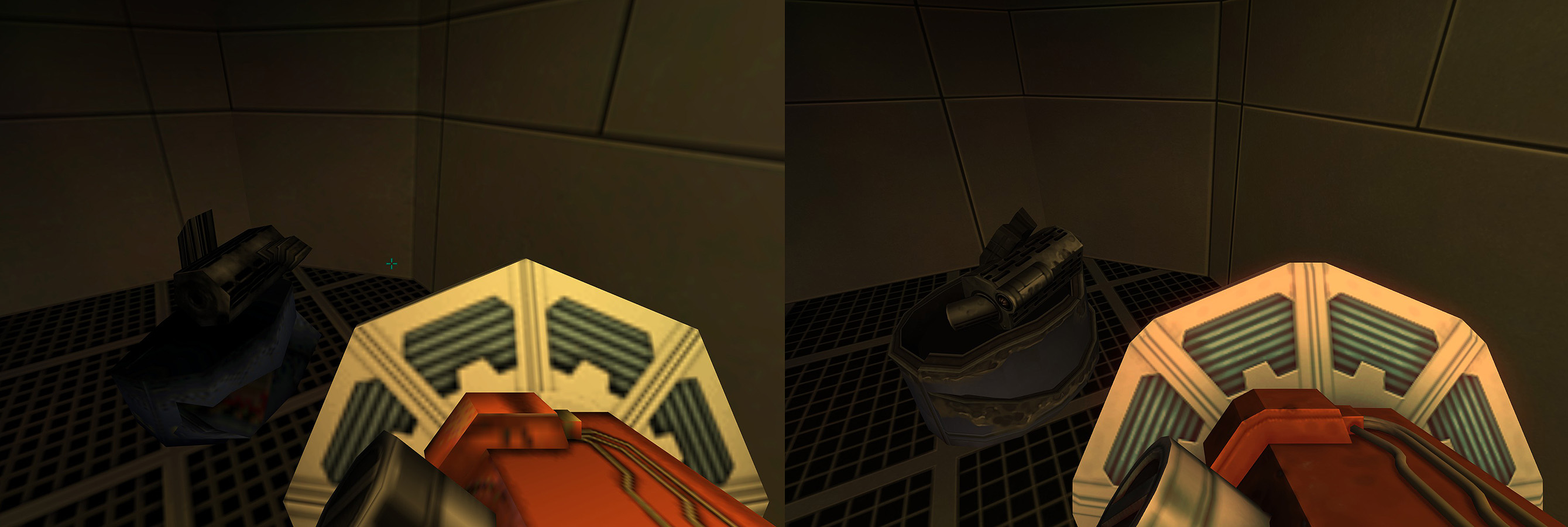 Vergleichsbild der System Shock Enhanced Edition