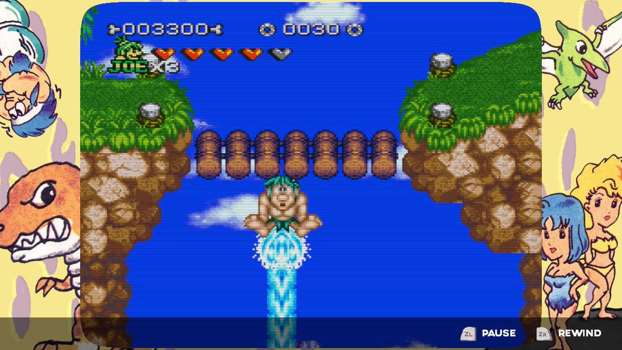 A cartoon caveman on a water fountain in Joe &amp;amp; Mac Retro Collection