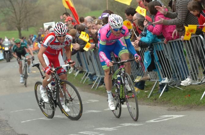 Damiano Cunego put in a spirited performance