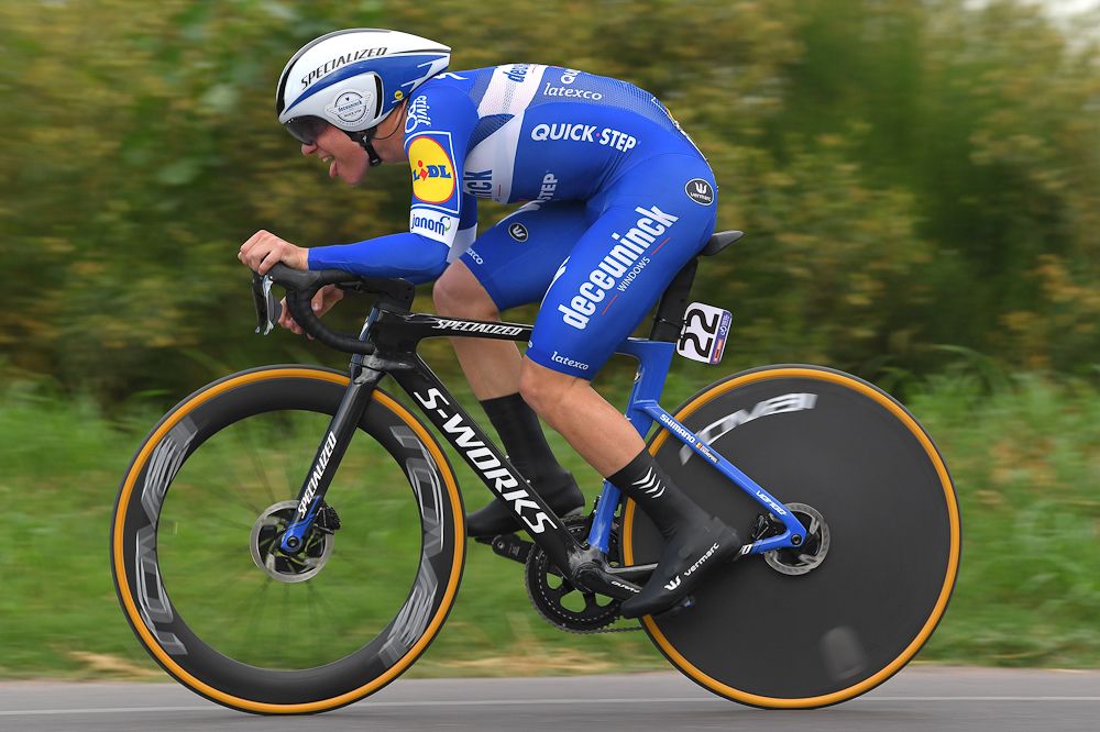 Remco Evenepoel rode onto his first podium for Deceuninck-QuickStep