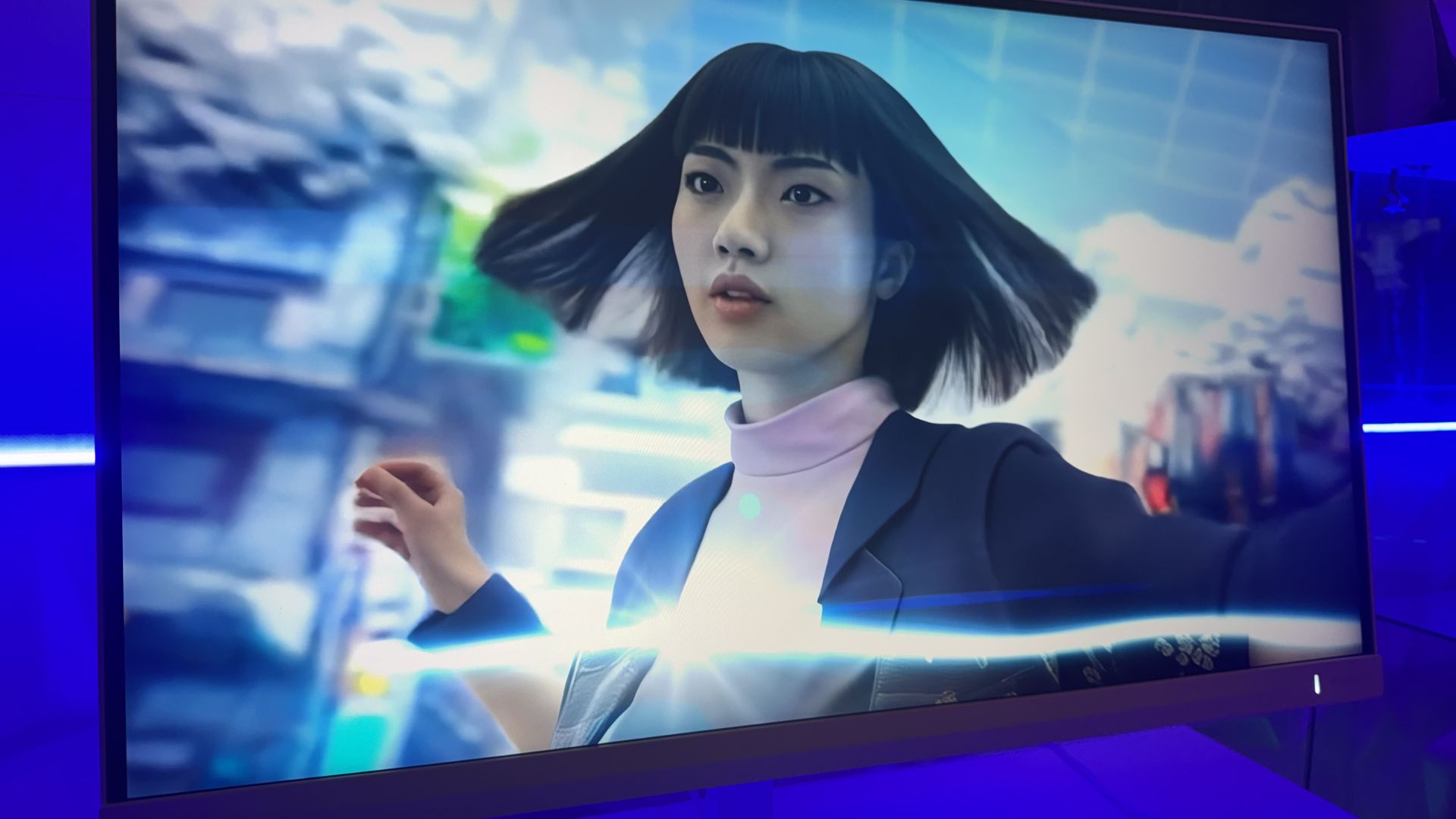 Philips' 27M2D5901A gzming monitor with a blue background