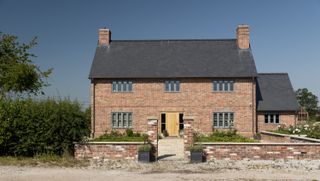 a traditional brick house design