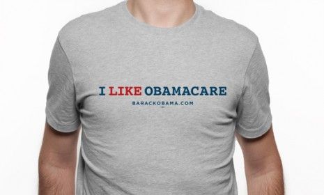 The Obama campaign is officially embracing the &amp;quot;ObamaCare&amp;quot; label, printing it on T-shirts, bumper stickers, and all manner of campaign swag.