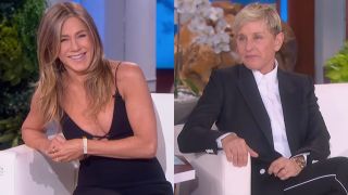 Jennifer Aniston on the final episode of The Ellen DeGeneres Show.