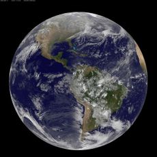 GOES Full Disk Shows First Day of Spring in the Northern Hemisphere