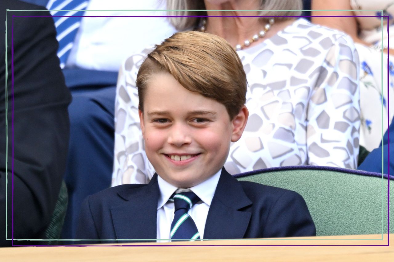 Prince George birthday portrait, Prince George of Cambridge attends the Men&#039;s Singles Final at All England Lawn Tennis and Croquet Club on July 10, 2022 in London, England.