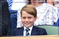 Prince George birthday portrait, Prince George of Cambridge attends the Men's Singles Final at All England Lawn Tennis and Croquet Club on July 10, 2022 in London, England.